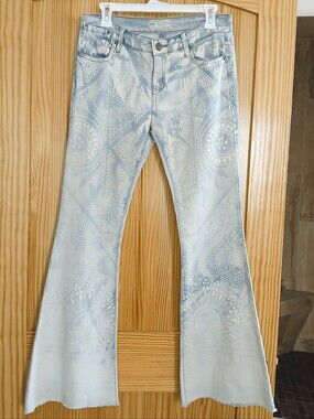 Rare Free People Just Float On Flared Jeans